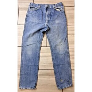 Vintage Lee Riders Men's Blue Denim Jeans Size 40x34 (actual) Made in the USA‎